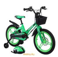 Детский велосипед Delta Prestige 18" (салатовый), магниевая рама и колёса - Minsktoys.by