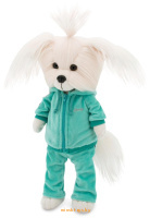 Мягкая игрушка собака Lucky Doggy - Фитнес с каркасом, Orange LD4/017