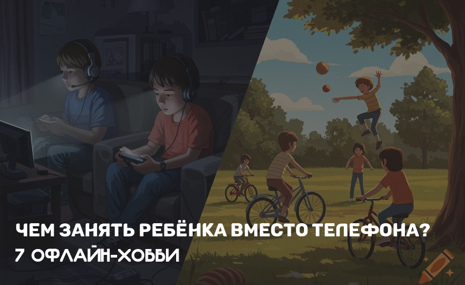 Чем занять ребёнка вместо телефона: 7 офлайн-хобби, которые реально работают