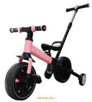 Беговел-велосипед TF-05ROSE для девочек 3 в 1 с родительской ручкой, Delanit  - Minsktoys.by