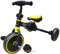 Беговел-велосипед для детей 3 в 1 - Flint Yellow трансформер с педалями, BG-F-109-3
