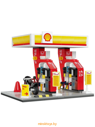Конструктор заправка Shell Retail Station, CaDa C66028W - интернет-магазин игрушек Minsktoys.by Конструктор заправка Shell Retail Station, CaDa C66028W - интернет-магазин игрушек Minsktoys.by