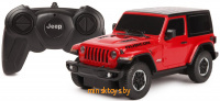 Машинка на радиоуправлении - Jeep Wrangler Rubicon, Красная, 1:24 Rastar 79500R - Minsktoys.by