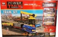 Детская игрушечная железная дорога Power Train c подъемным краном 2082