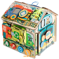 Бизиборд для мальчика с подсветкой - Автодомик, 2624.03