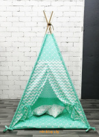 Вигвам для детей - Зиг-заг мятный, Minsktoys mi1011 - Minsktoys.by