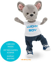 Мягкая игрушка собака Lucky Doggy - Супер Стайл с каркасом, Orange LD062