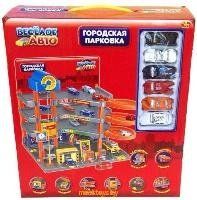 Парковка 'Веселое авто' 4-х уровневая, 6 машинок PT-00339
