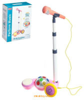 Микрофон детский (караоке) на стойке с с диско-шаром и MP3 - Minsktoys.by