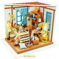Интерьерный конструктор Румбокс - Кукольное ателье, с подсветкой, Robotime DG101